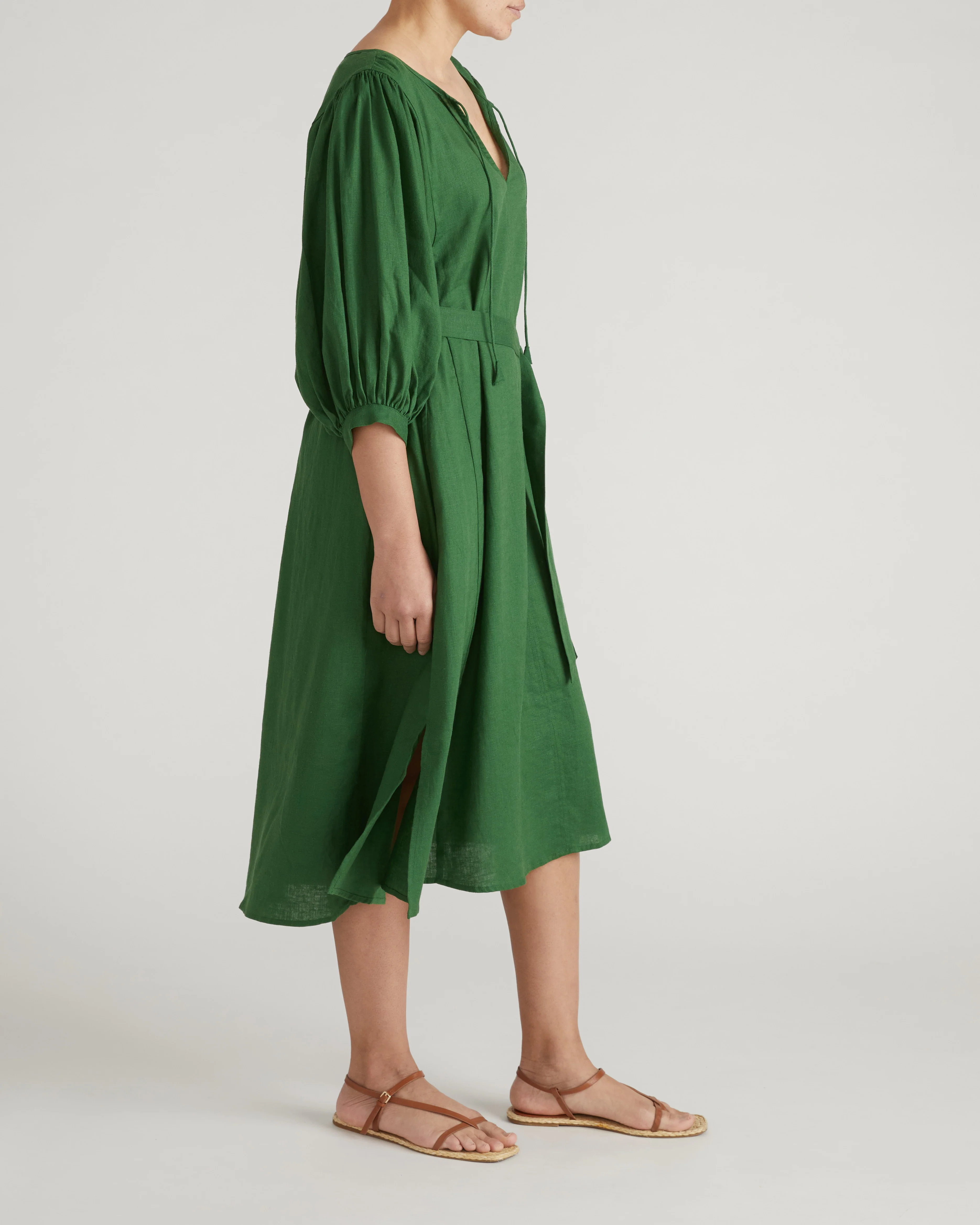 Amparo Linen Blend Dress - Jardin - Image 6