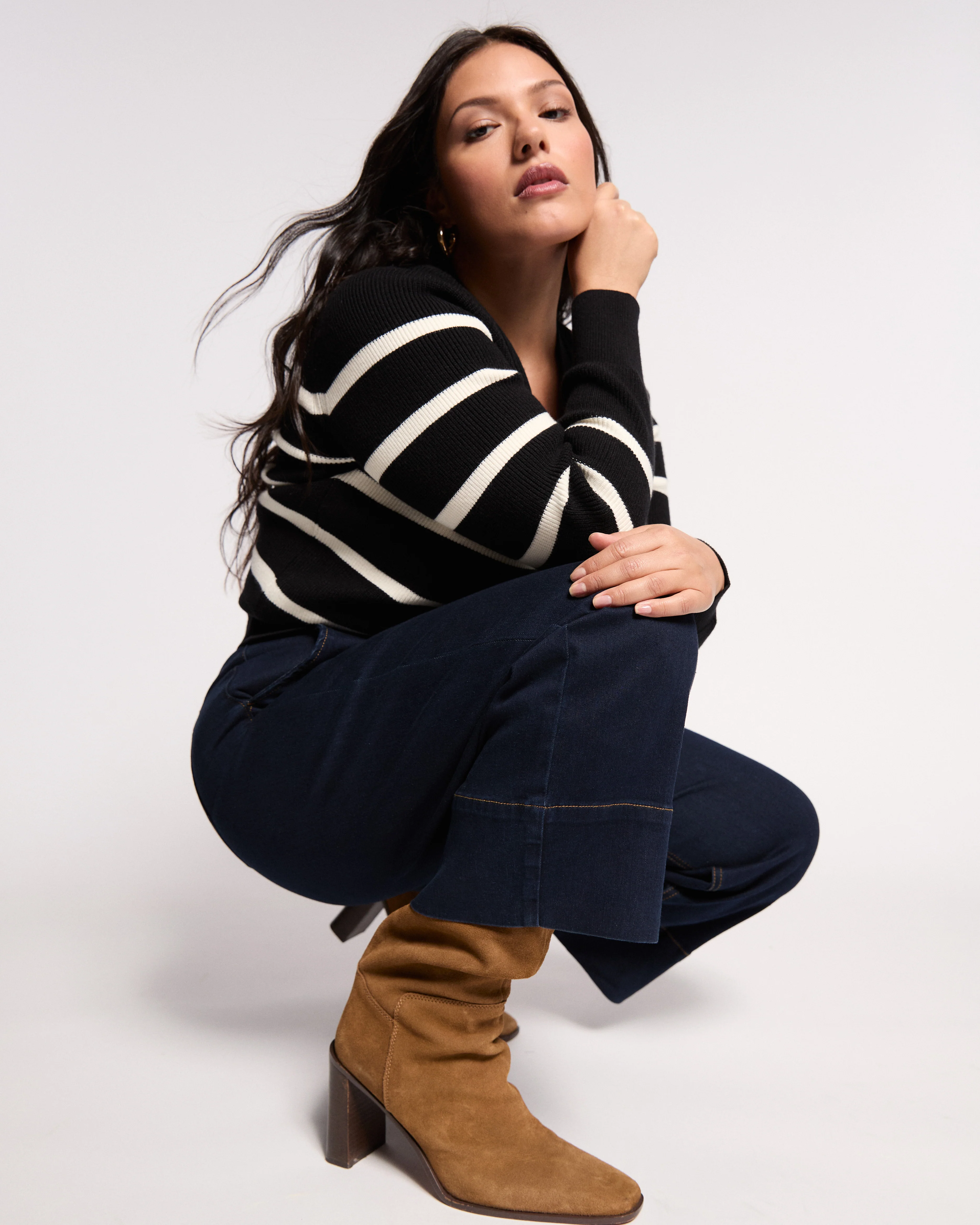 Better-Than-Wool Cardigan - Black/Cream Stripe - Image 2