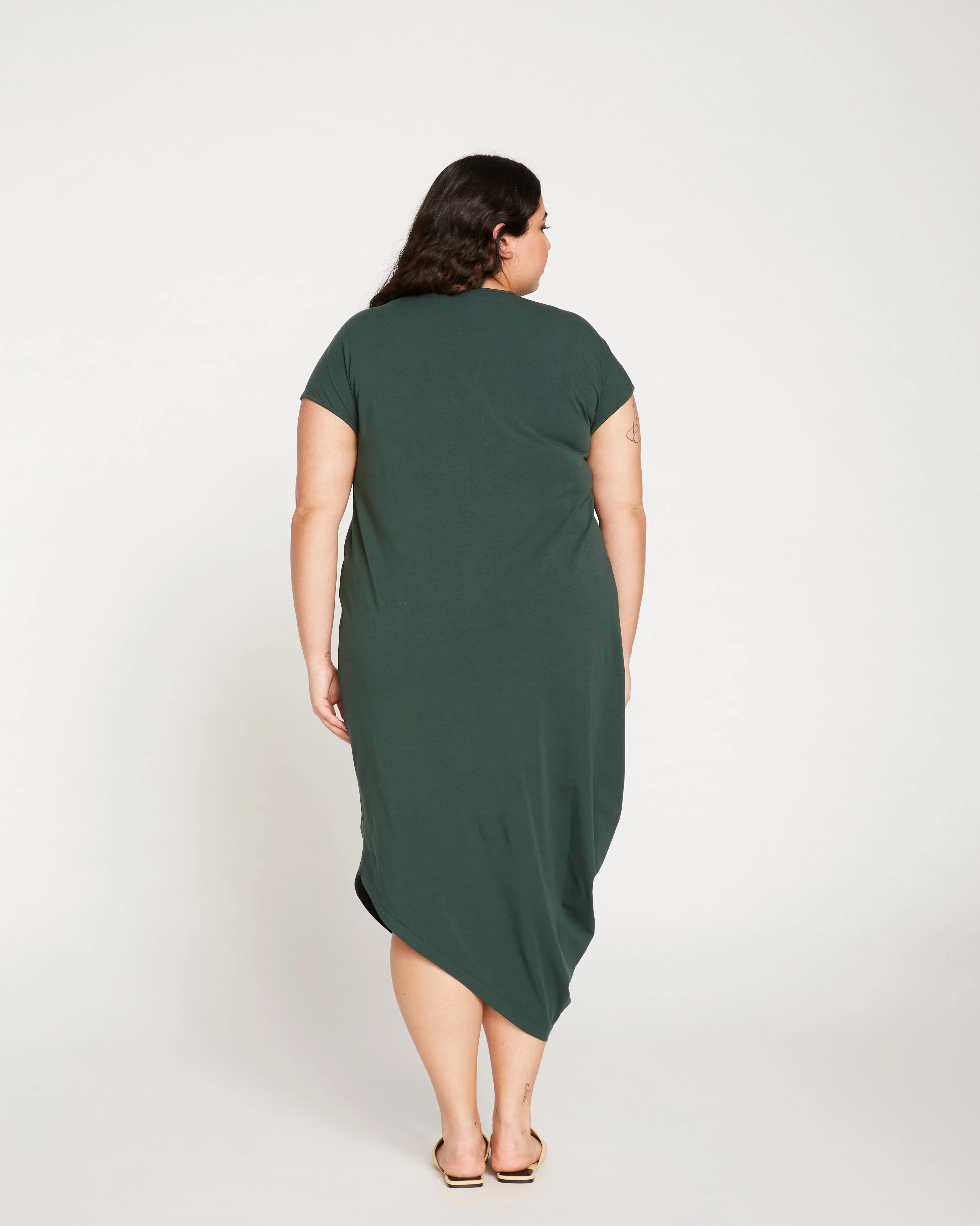 Iconic Geneva Dress - Forest Green - Image 4
