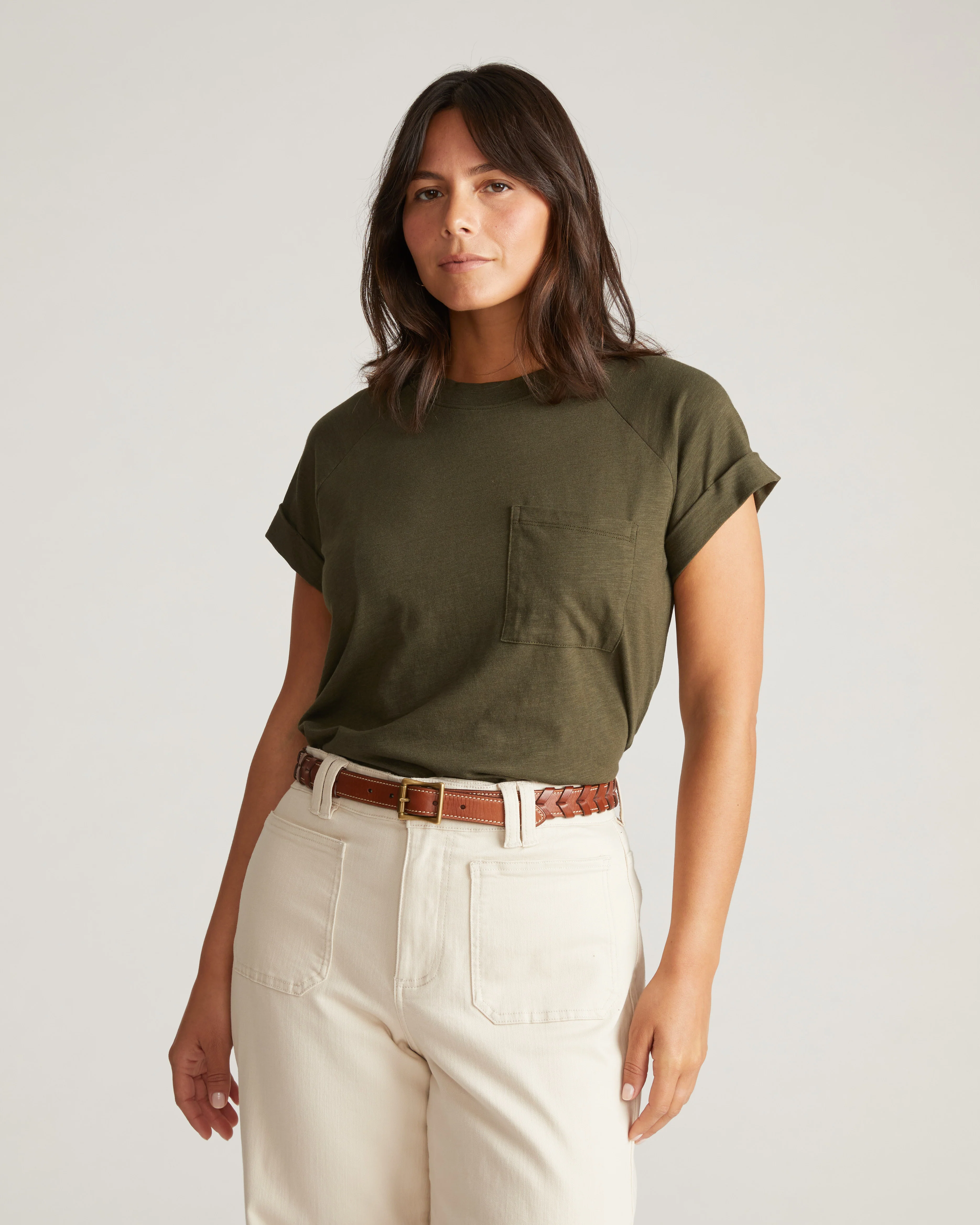 Light-As-Air Boy Tee - Nori