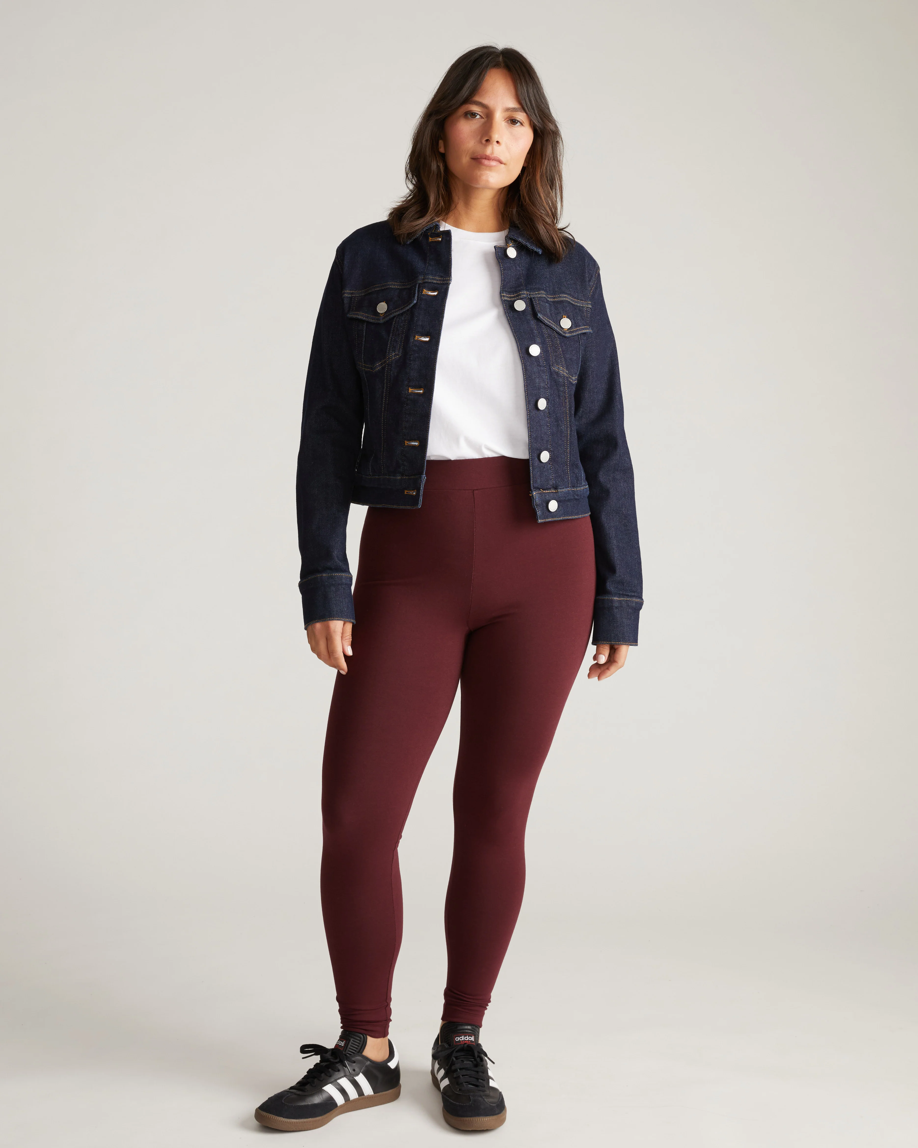 Roya Leggings 27 Inch - Black Cherry - Image 3