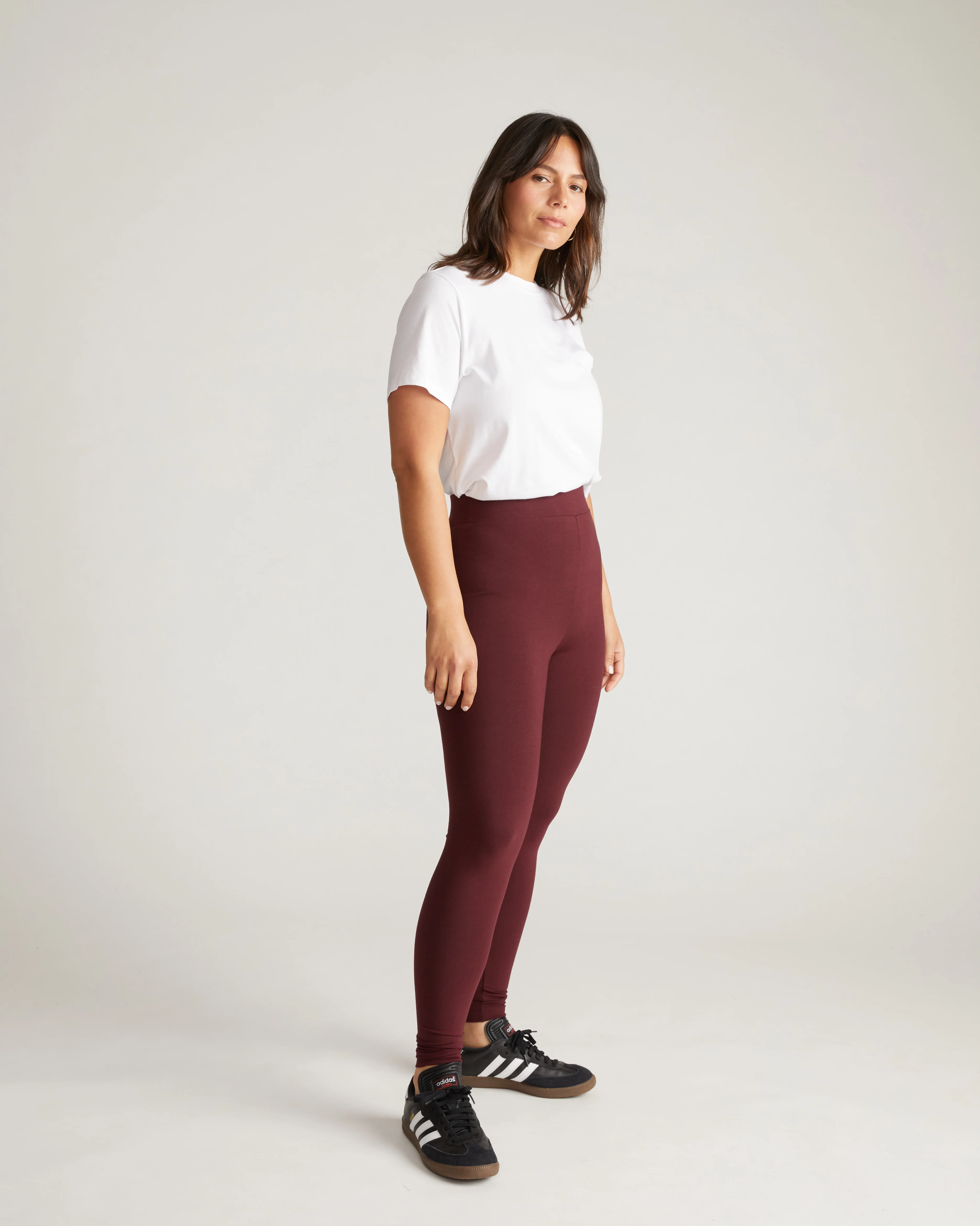 Roya Leggings 27 Inch - Black Cherry - Image 4