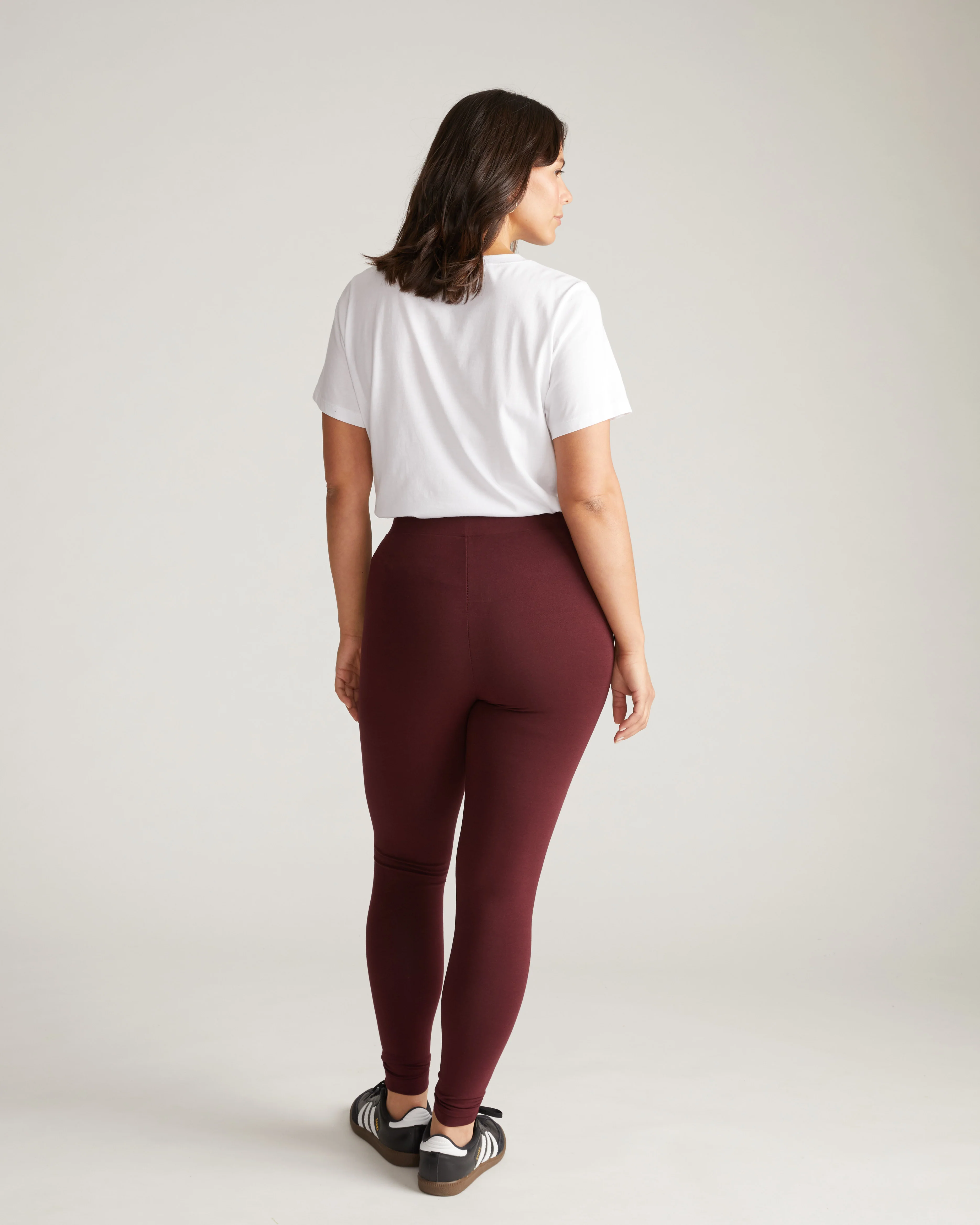 Roya Leggings 27 Inch - Black Cherry - Image 6