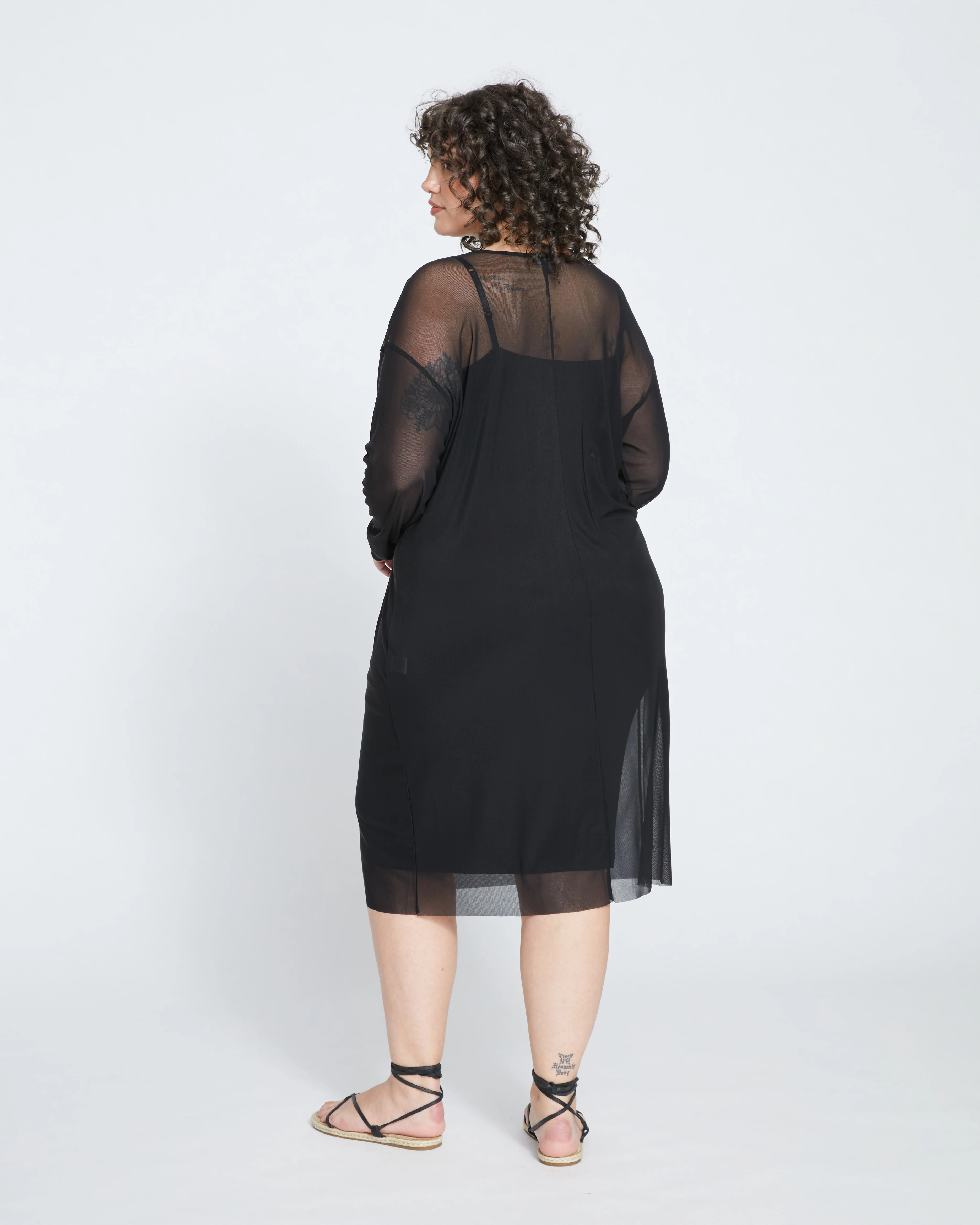 Thames Fog Dress - Black - Image 4