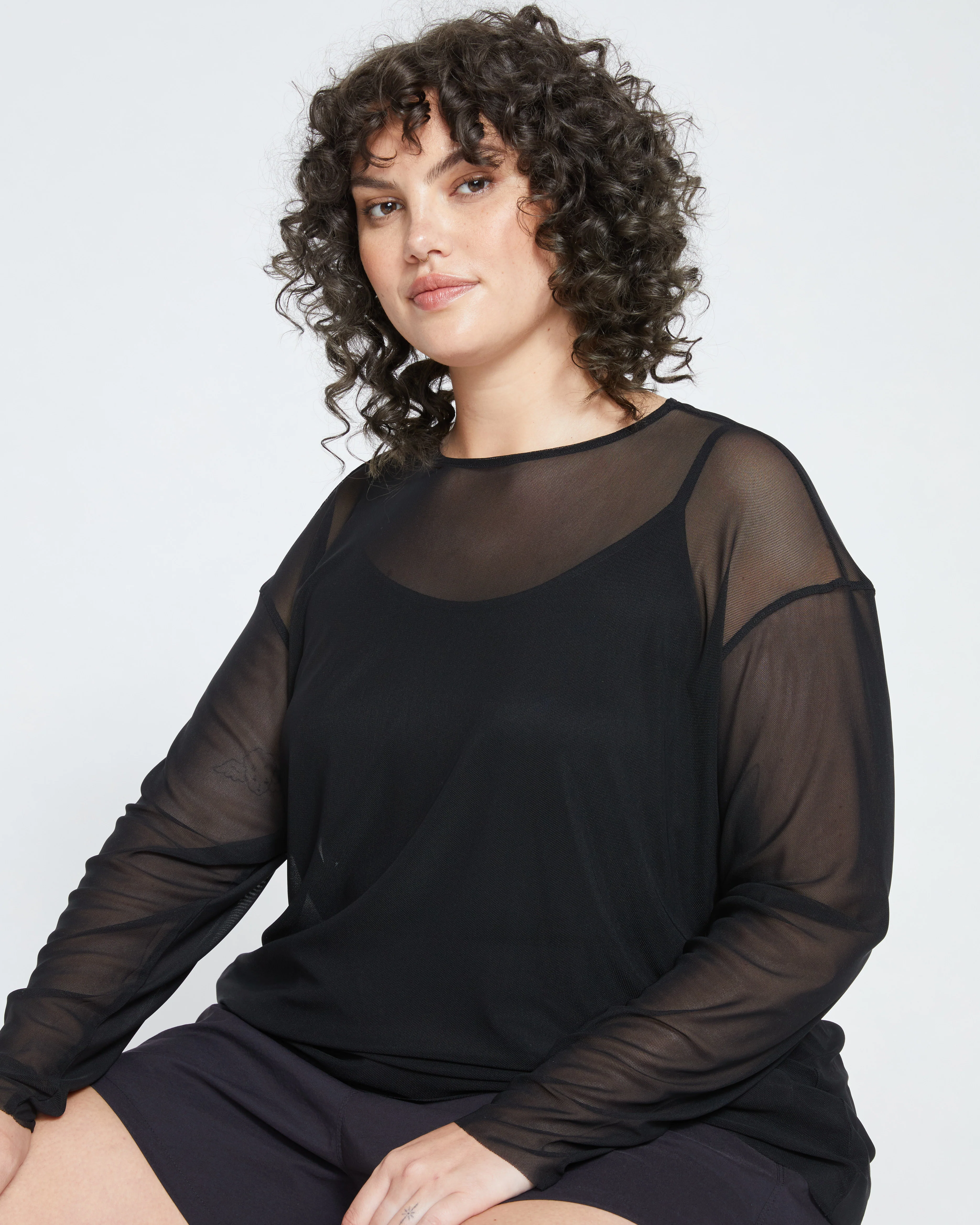 Thames Fog Top - Black